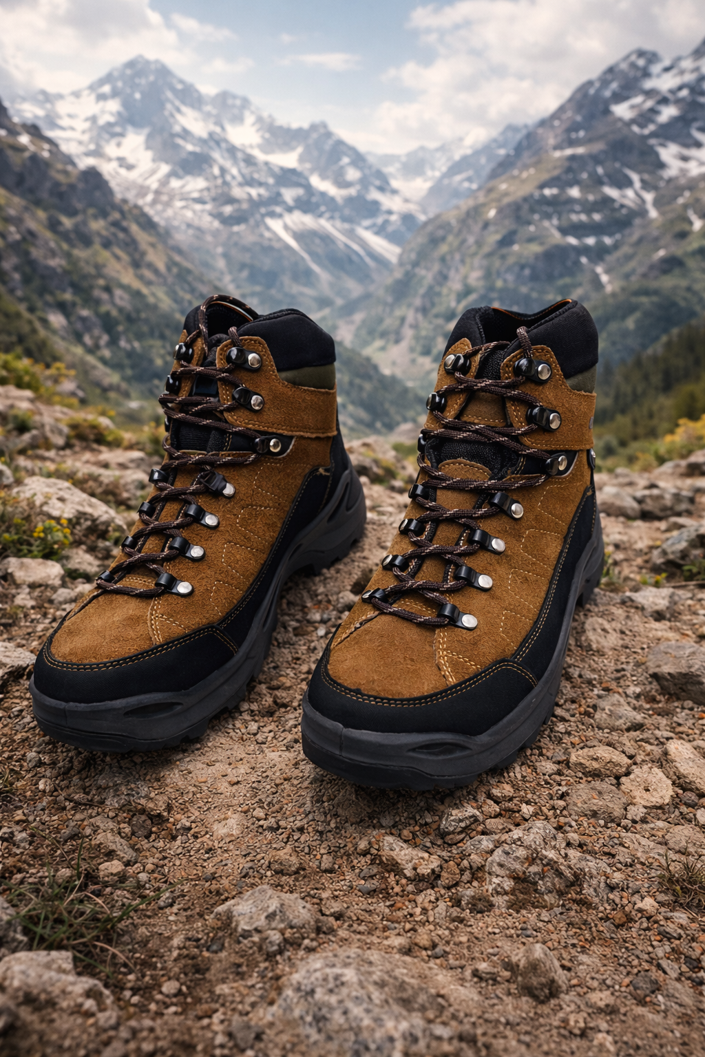 کفش کوهنوردی و طبیعت گردی مکوان مدل تفتان رنگ عسلی