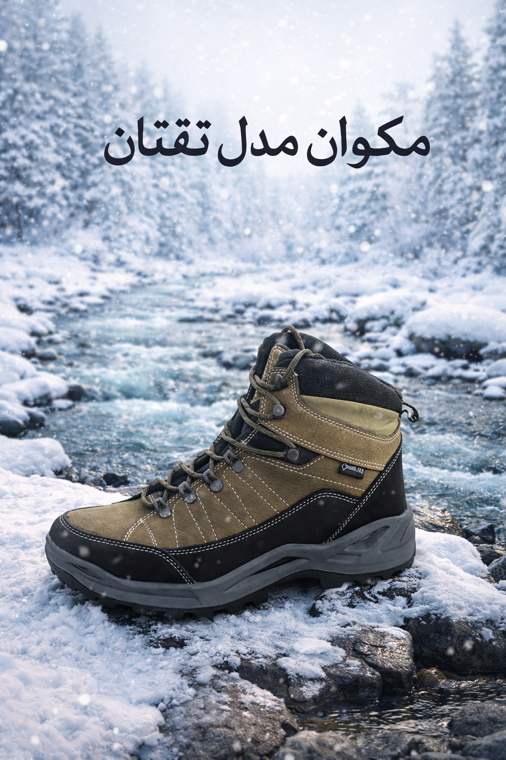 کفش کوهنوردی و طبیعت گردی مکوان مدل تفتان رنگ سدری نبوک