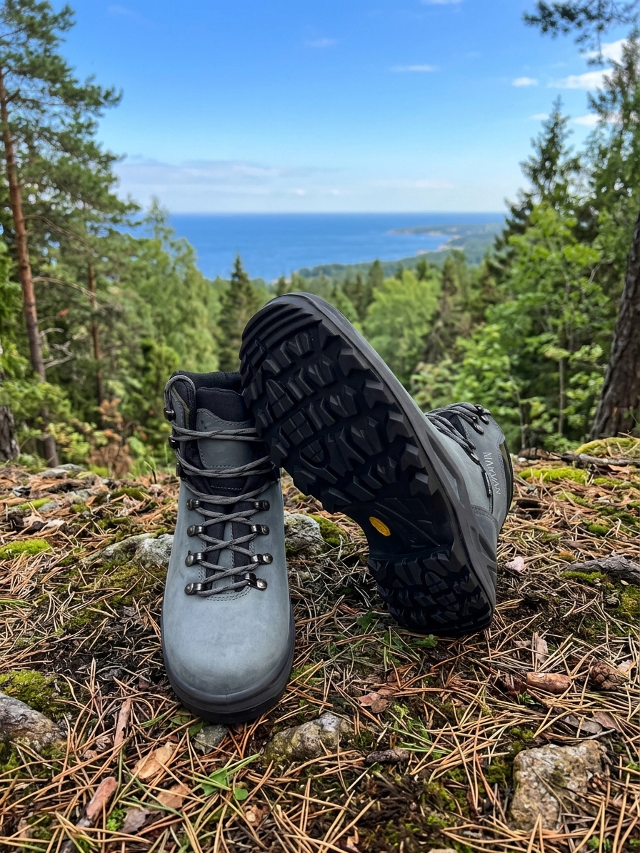 کفش کوهنوردی و طبیعت گردی مکوان مدل کوهستان رنگ طوسی